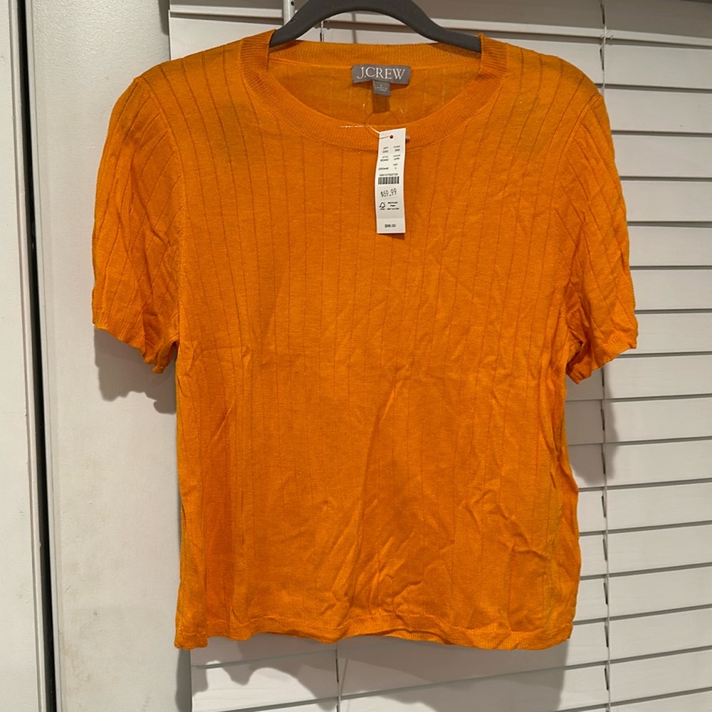 Jcrew short sleeved cashmere blend sweater tee